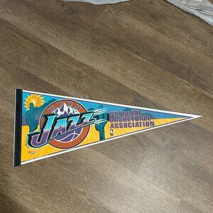 Vintage Utah Jazz Wall Pennant